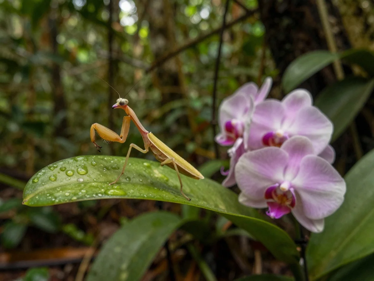 Natural Habitat - Orchid Mantis