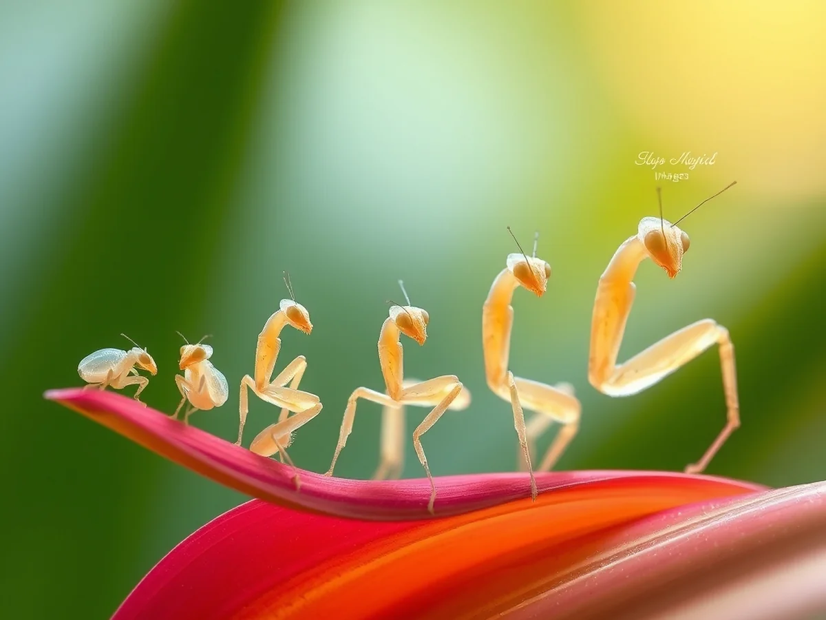 Orchid Mantis Life Stages - orchid mantis lifespan