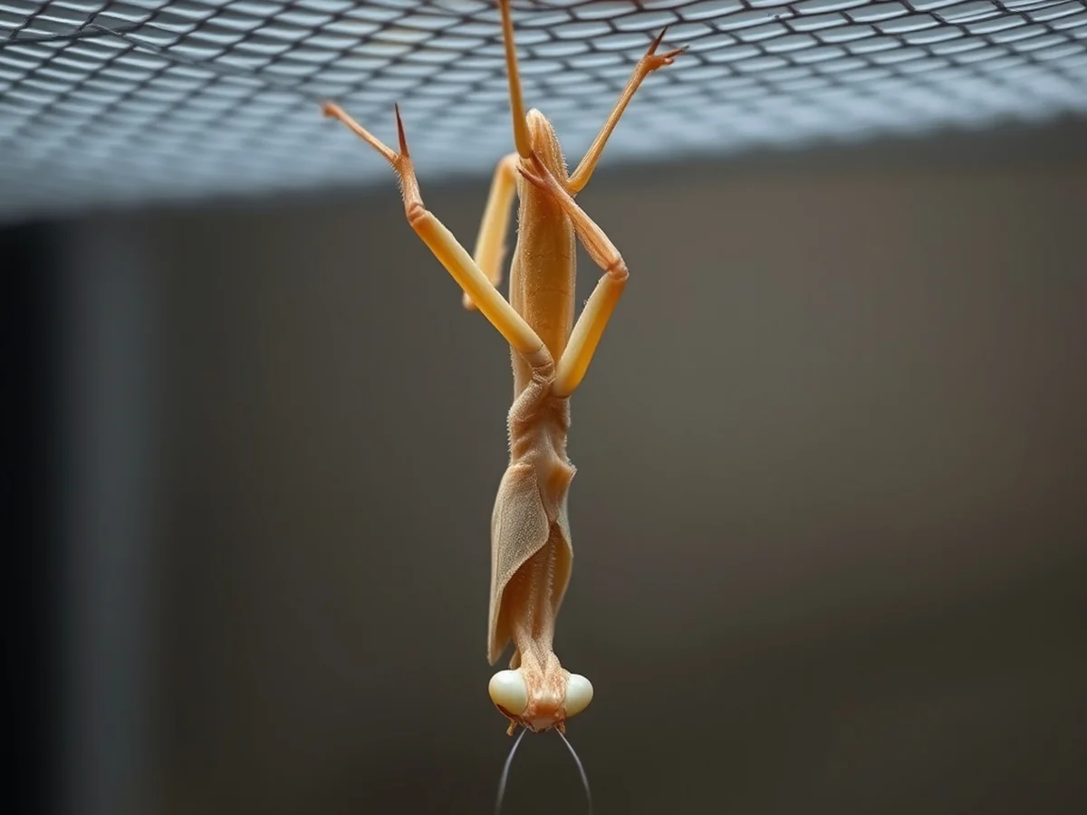 Pre-Molt Behavior - orchid mantis molting instar stages