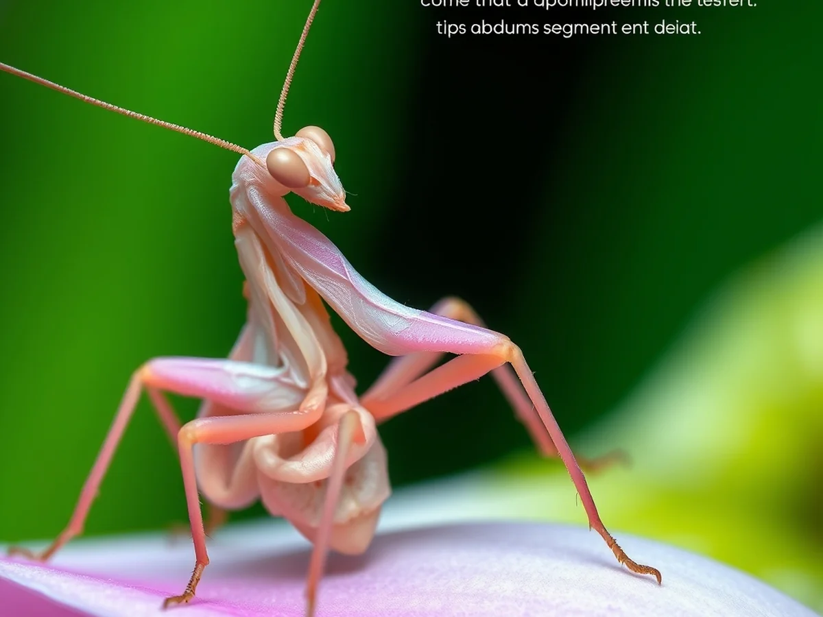 Sexual Dimorphism Signs - orchid mantis molting instar stages