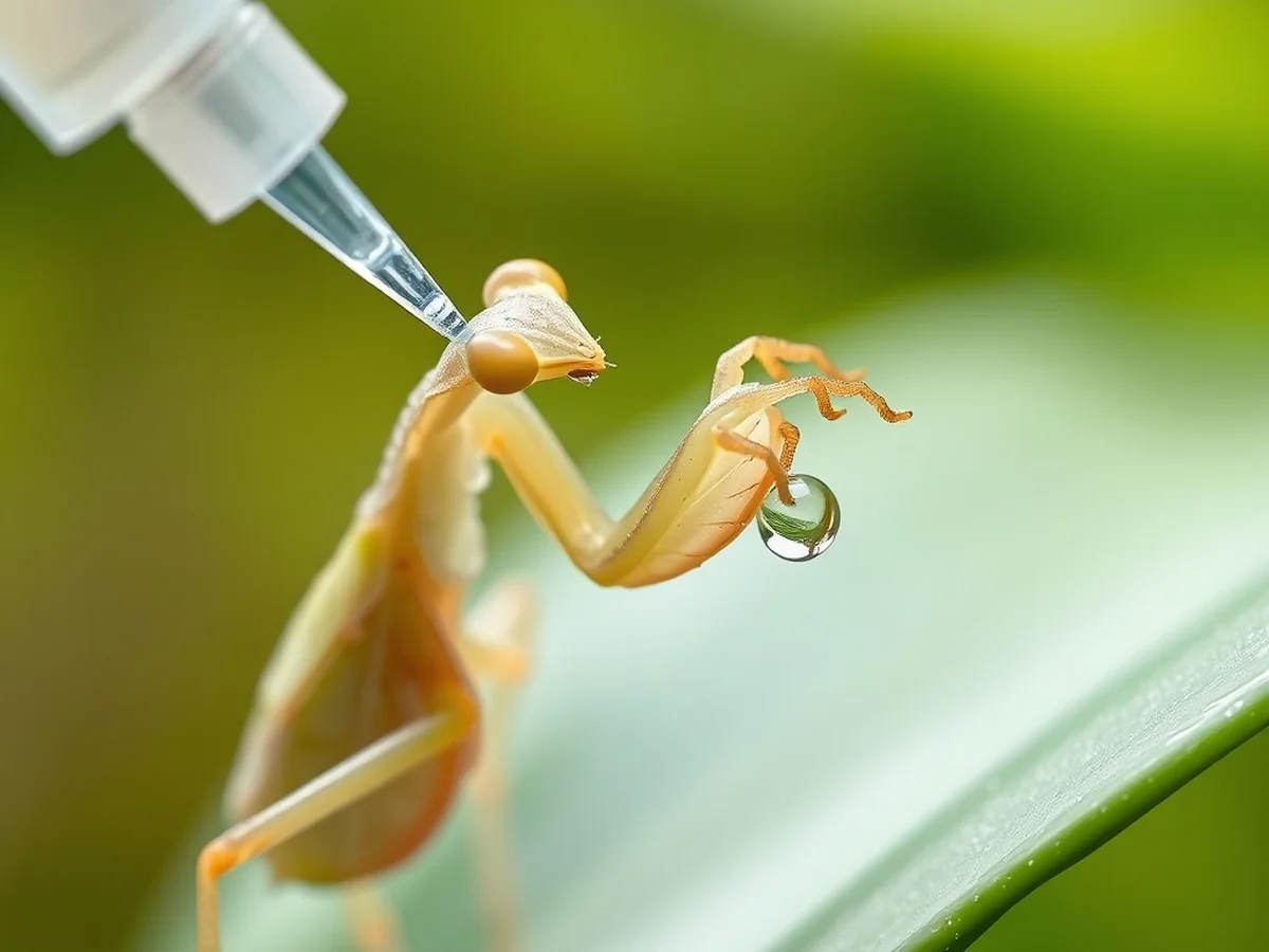 Assisting Stuck Limbs - orchid mantis common problems mismolt dehydration