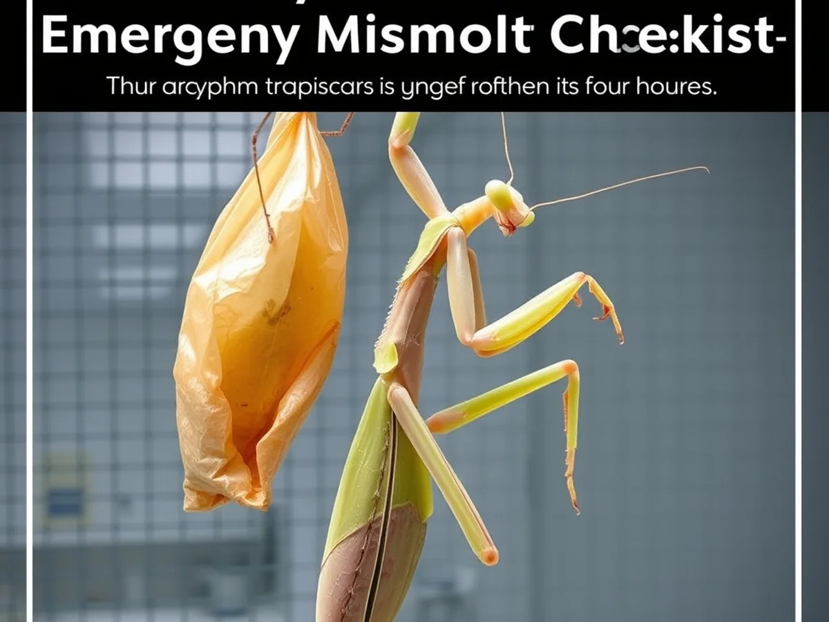 Emergency Mismolt Checklist - orchid mantis common problems mismolt dehydration