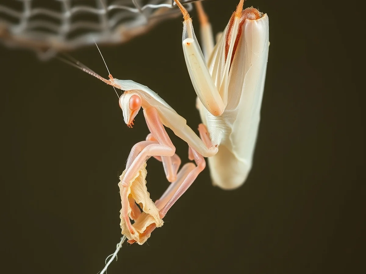 Orchid Mantis Molting Problems - orchid mantis common problems mismolt dehydration