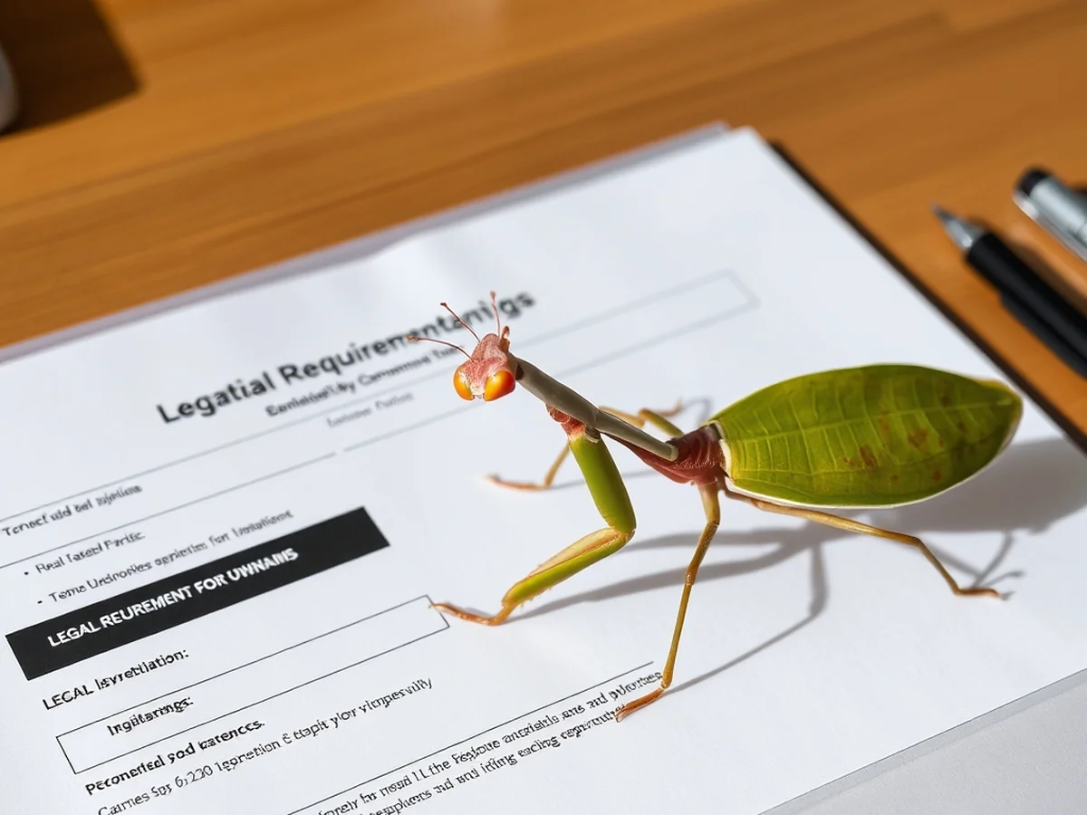 Legal Requirements for Ownership - where to buy orchid mantis